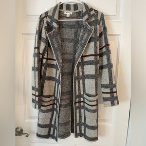 Plaid Cardigan/Jacket. Size Small.